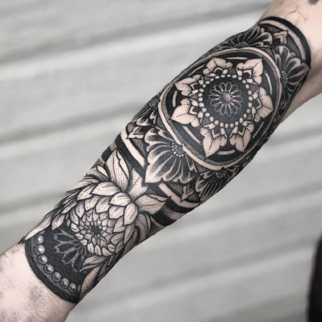 Flower Sacred Geometry Tattoo