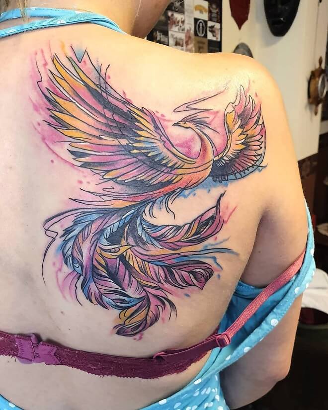 Flying Phoenix Tattoo