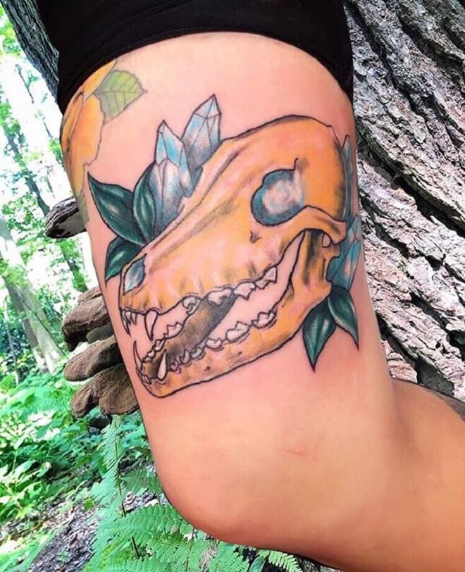 Fox Skull Tattoo Art