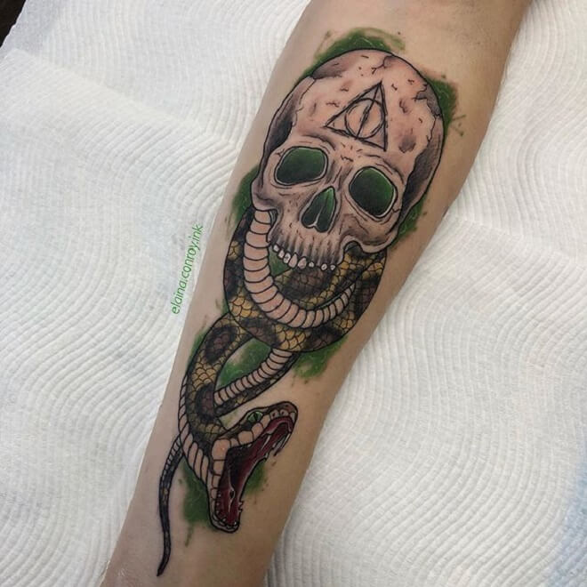Green Dark Mark Tattoo