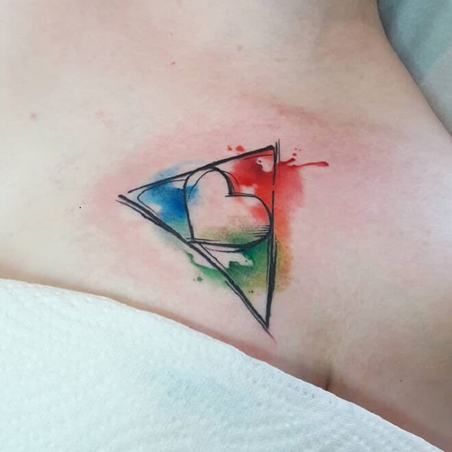 Heart Triforce Tattoo