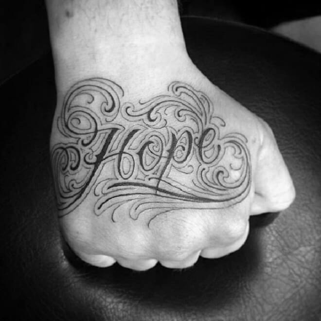 Hope Hand Tattoo