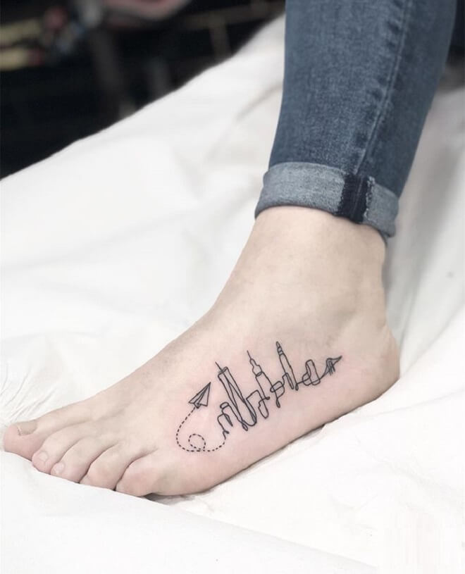 Leg Black Tattoo