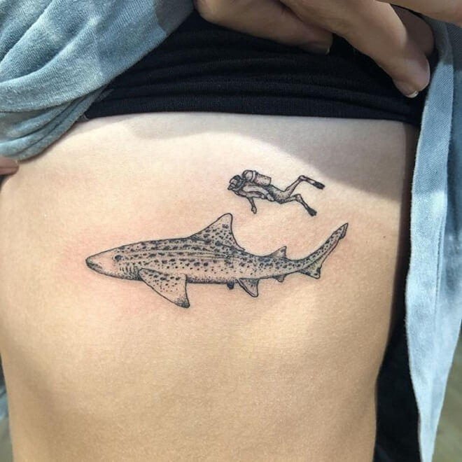 Leopard Shark Tattoo
