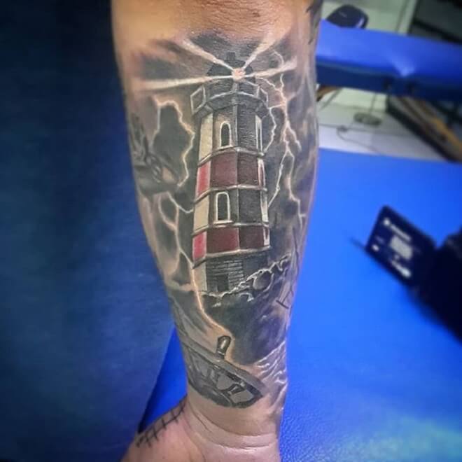 Lighthouse Tattoo Designs