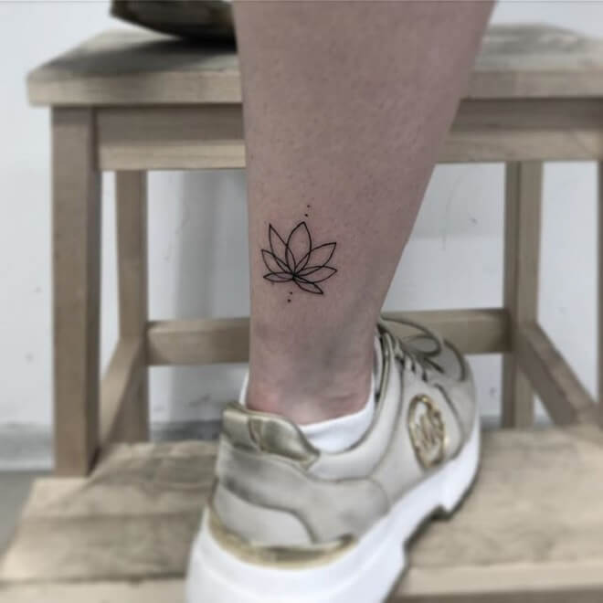 Lotus Cool Small Tattoo