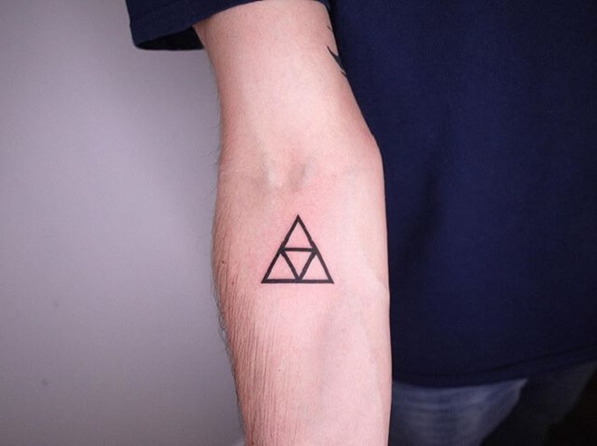 Men Triforce Tattoo