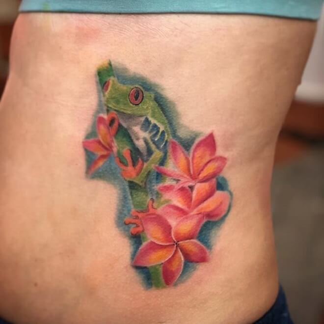 Nature Frog Tattoo