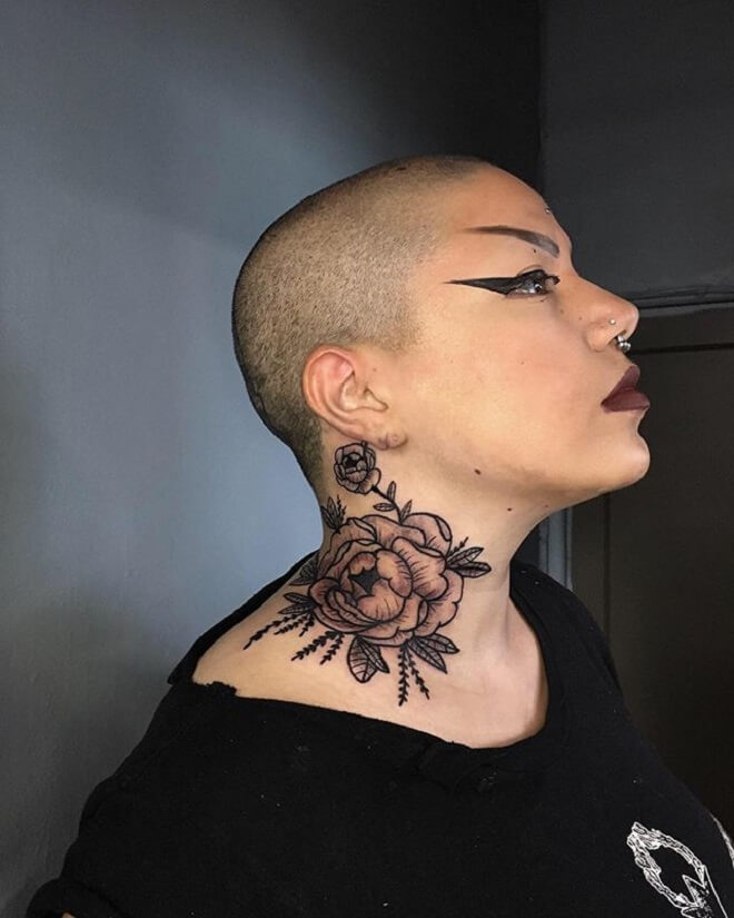 Top 30 Neck Tattoos for Women | Most Beautiful Neck Tattoo Designs