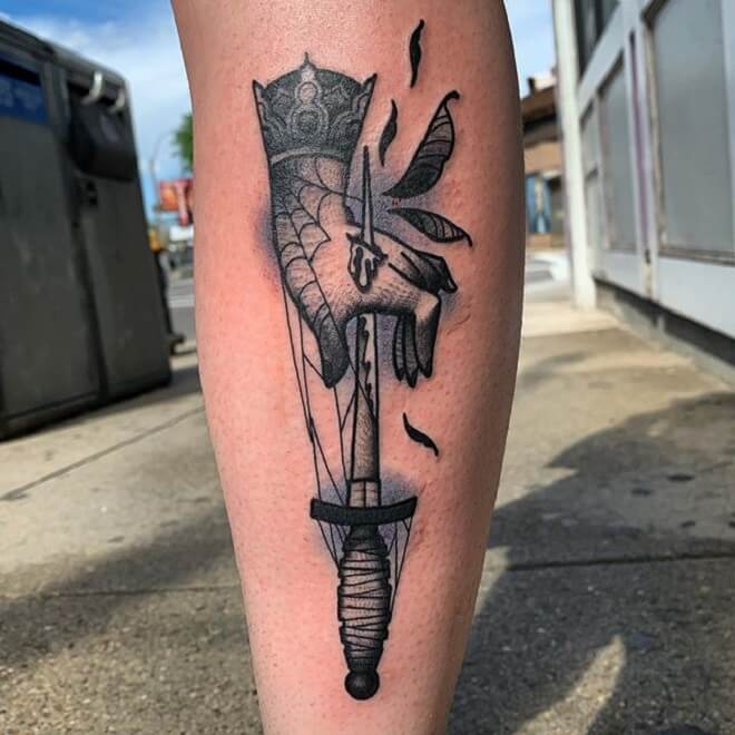 New Dagger Tattoo