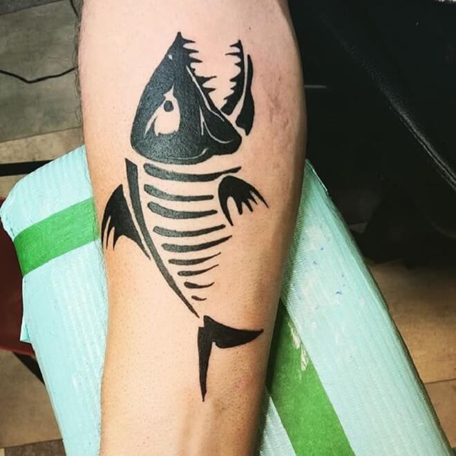 New Fish Black Tattoo
