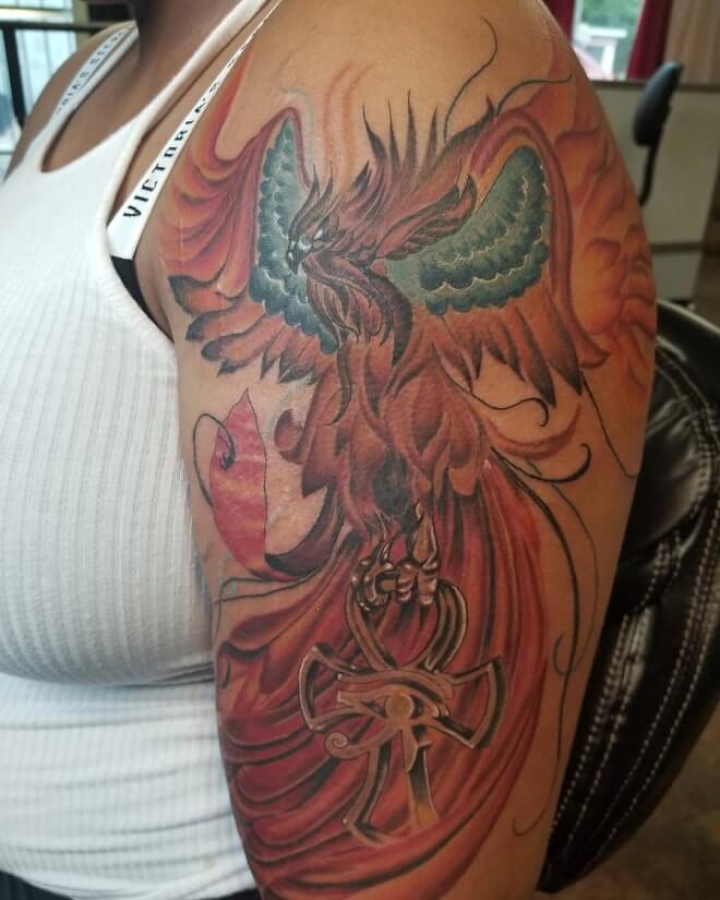 Phoenix Egyptian Tattoo