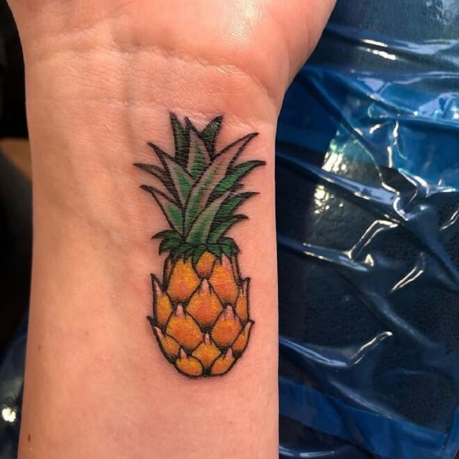 Pineapple Colorful Tattoo