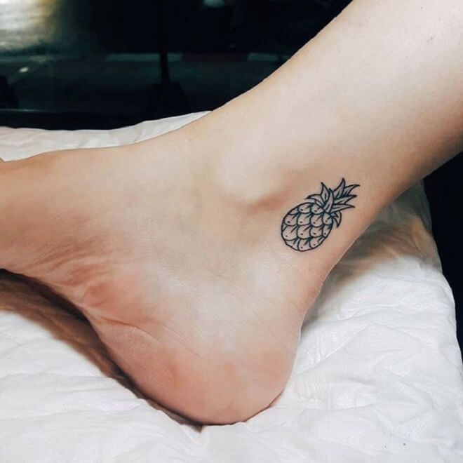 Pineapple Mini Tattoo