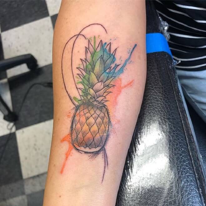 Pineapple Tattoo Art