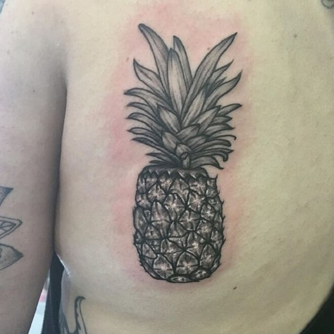 Pineapple Tattoo Style