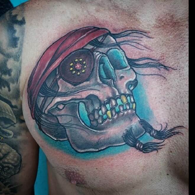 Pirate Skull Tattoo Art