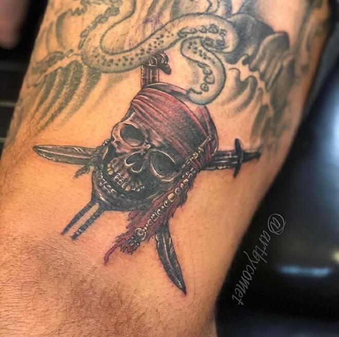 Pirate Skull Tattoo Artist