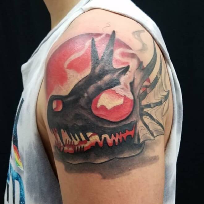 Red and Black Tattoo