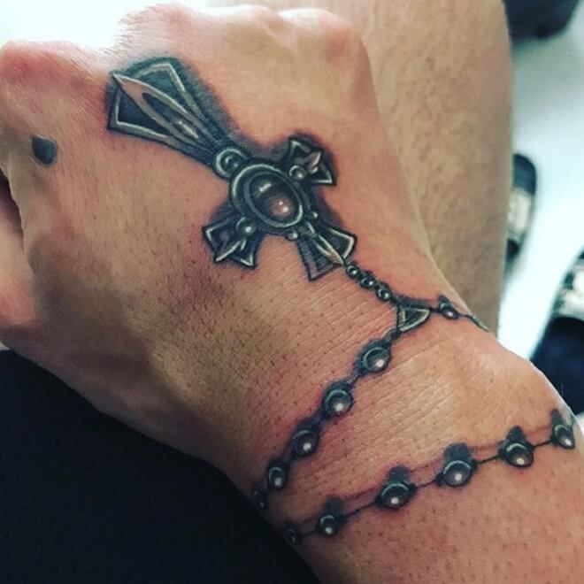 Rosary Men Tattoo