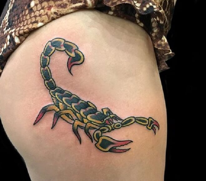 Scorpion Butt Tattoo
