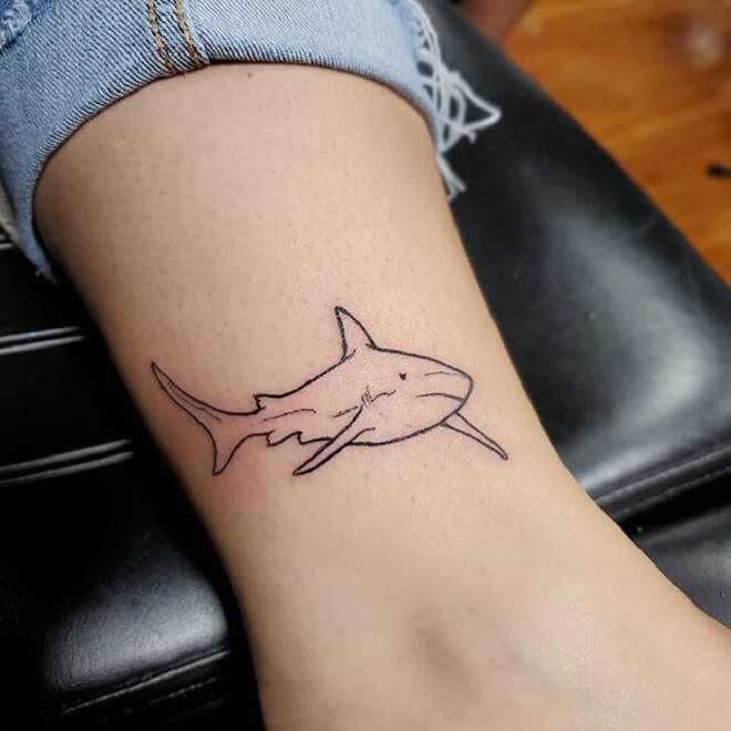 Shark Line Tattoo