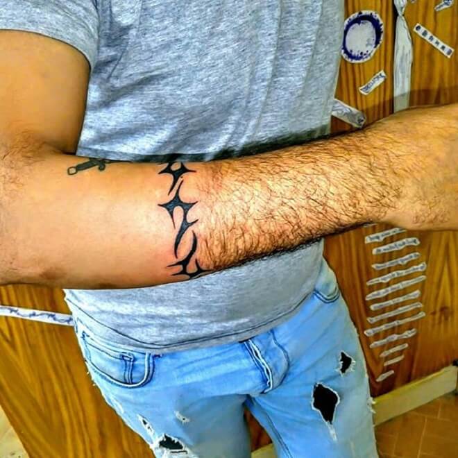 Simple Arm Men Tattoos
