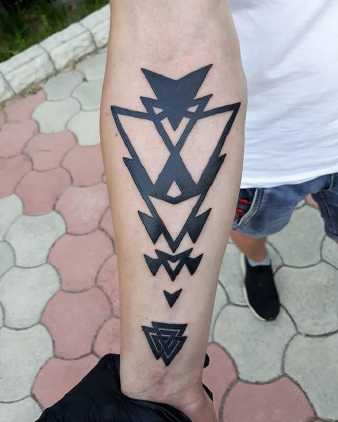Simple Sacred Geometry Tattoo
