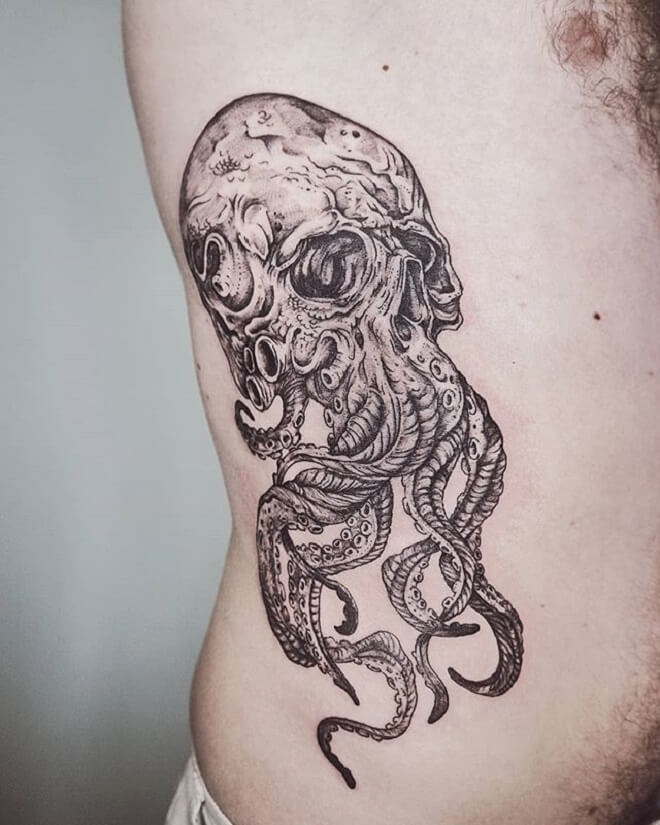Skull Kraken Tattoo