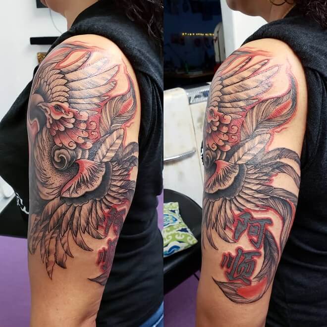 Sleeve Phoenix Tattoo
