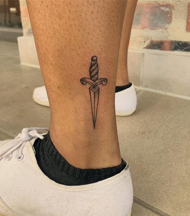 Small Dagger Tattoo