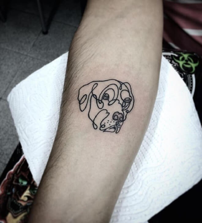 Small Dog Tattoo
