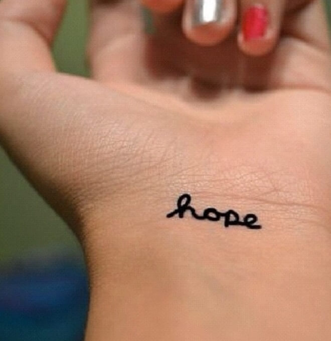 Small Hope Tattoo