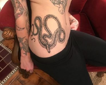 Snake Skeleton Tattoo for Women