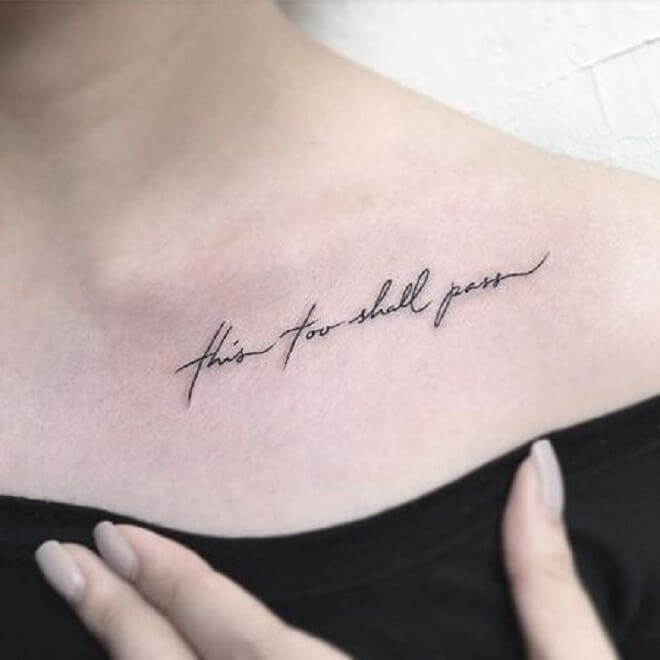 Text Tattoo for Women
