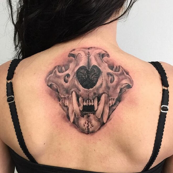 Top Lion Skull Tattoo