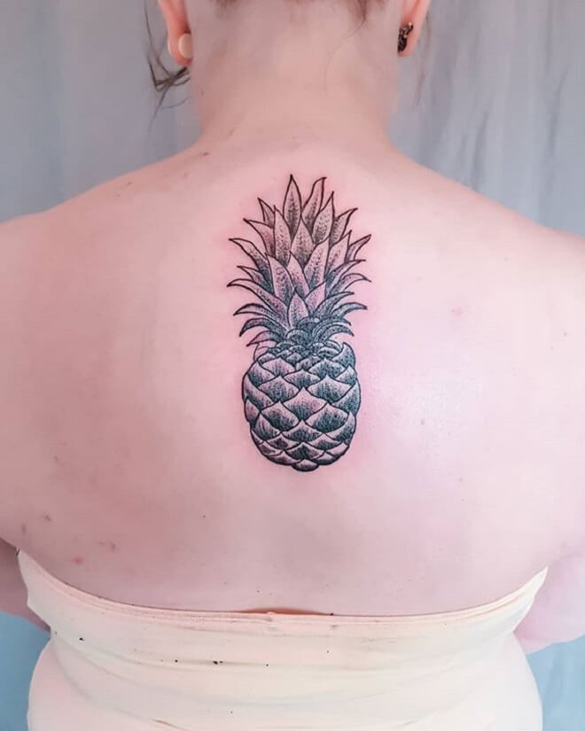 Top Pineapple Tattoo