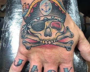 Top Pirate Skull Tattoo
