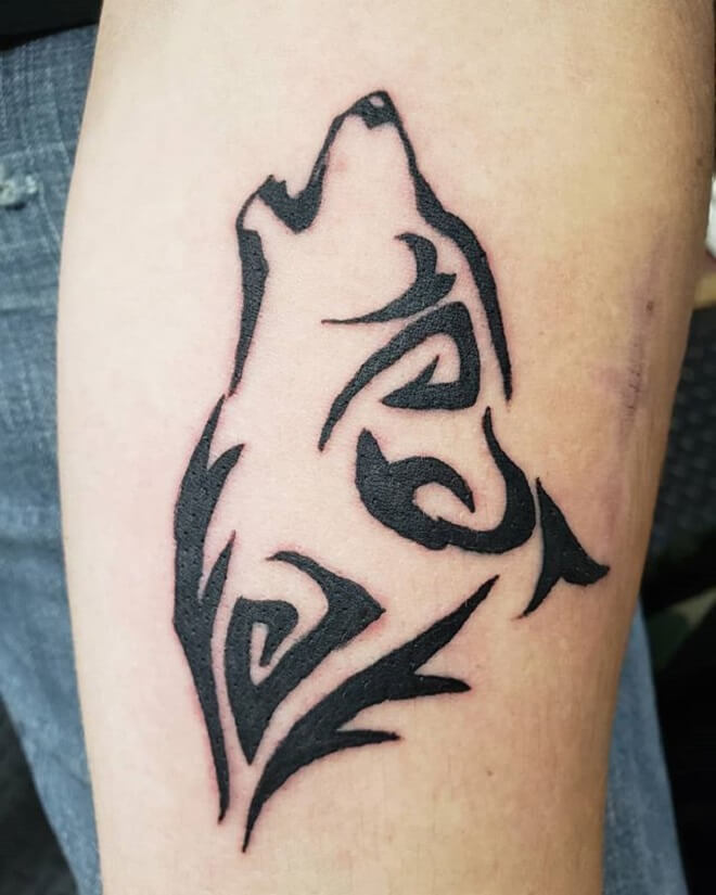 Tribal Wolf Tattoo Ideas