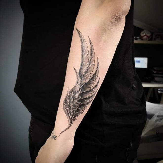 Wing Tattoo Work