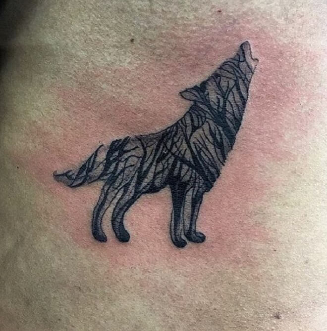 Wolf Black Tattoo