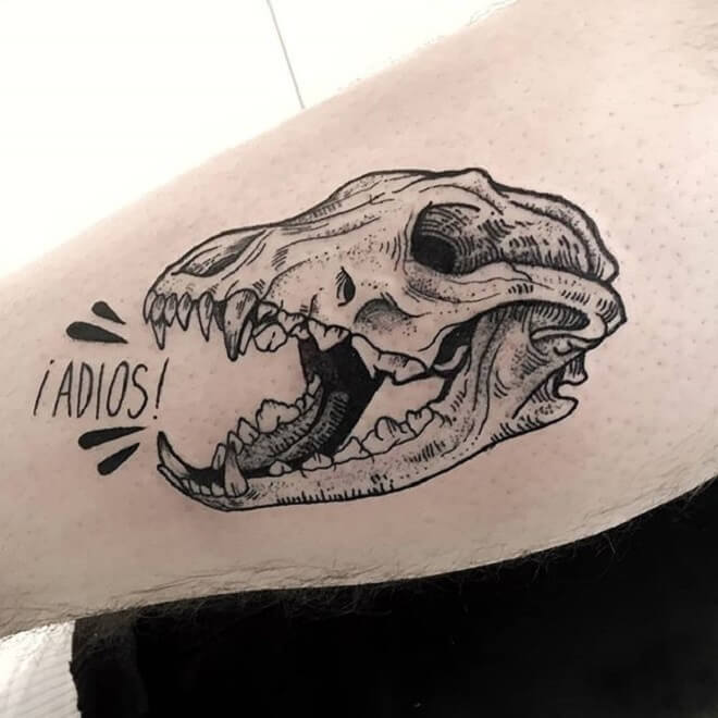 Wolf Skull Tattoo Ideas