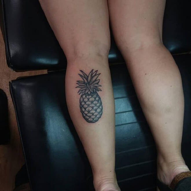 Women Pineapple Tattoo