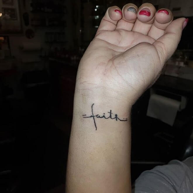 Wrist Faith Tattoo