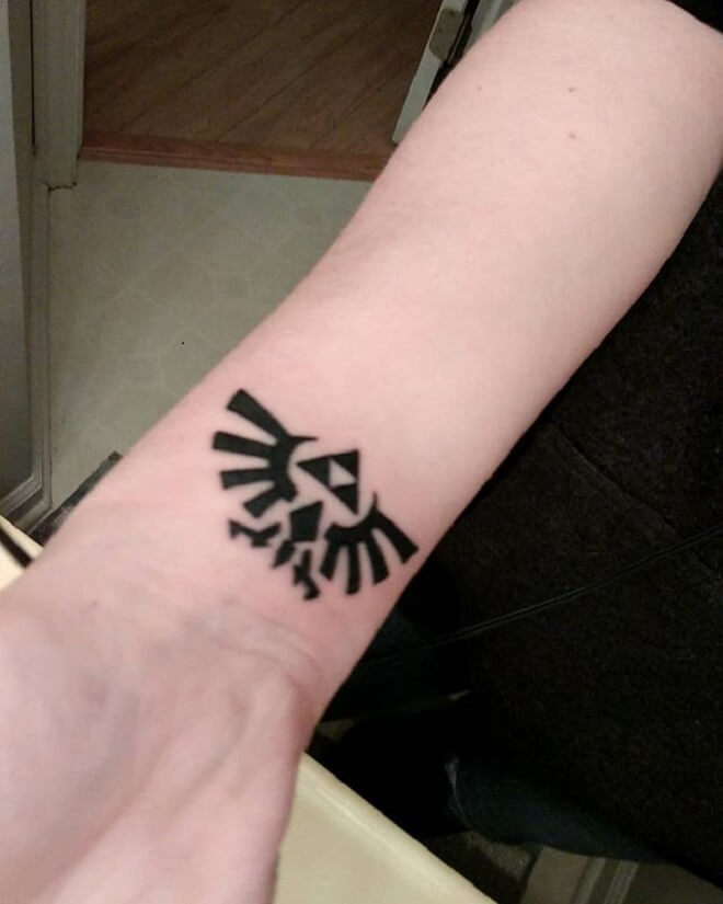 Wrist Triforce Tattoo